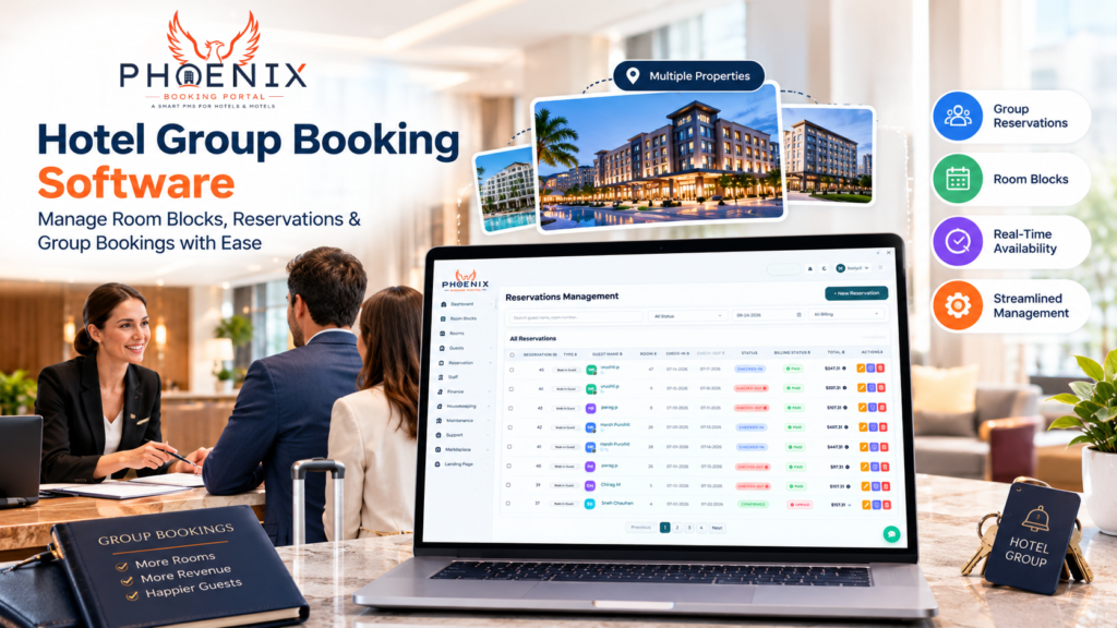 Hotel Group Booking Software: Manage Room Blocks for Weddings, Conferences & Events